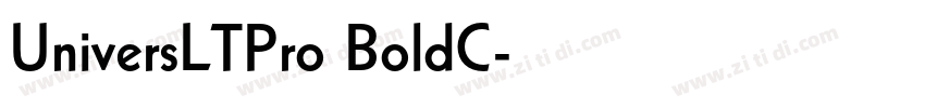 UniversLTPro BoldC字体转换